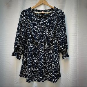 Navy scoop neck Maternity blouse